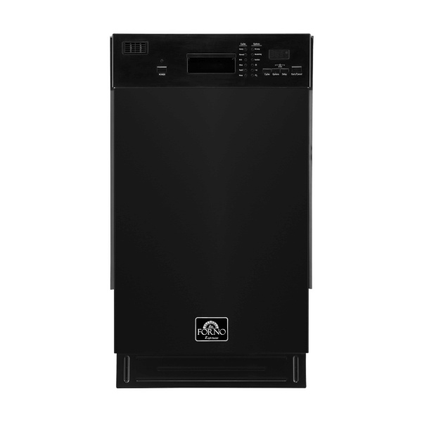 FORNO 18″ Polo Black Dishwasher FDWBI8041-18BLK