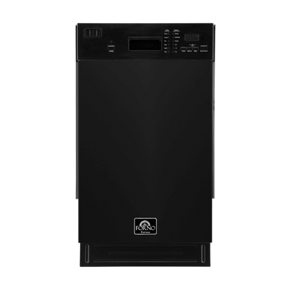 FORNO 18″ Polo Black Dishwasher FDWBI8041-18BLK