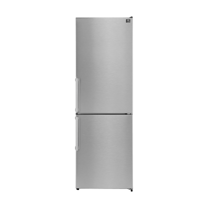 Forno 23.4 Bottom mount refrigerator all white internal, SS FFFFD1778-24RS