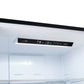 Forno 31.1" bottom mount refrigerator in Black color, left swing open, with ice maker FFFFD1786-31BLK