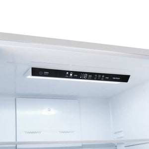 FORNO 31.1" bottom mount refrigerator all white internal, stainless steel, left swing open, with ice maker FFFFD1786-31S