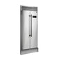 Forno Salerno Alta Qualita Refrigerator, 33-inch Built-in Stainless Steel 15.6 cu. ft. with Decorative Grill - 37-Inch Wide FFRBI1805-37SG