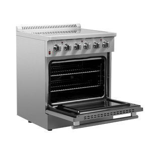 FORNO Verzino Gold 30" Electric Range 4 Radiant Burners 7,400w FFSEL6083-30