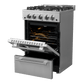 Forno Breno Gas Range 24" Freestanding FFSGS6272-24