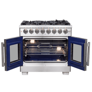 Forno Capriasca Dual Fuel Range 36" Freestanding French Door FFSGS6387-36