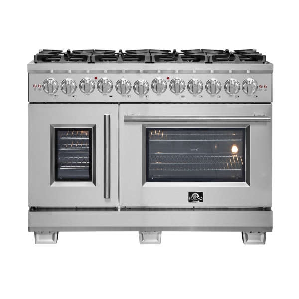 Forno Capriasca Dual Fuel Range 48" Freestanding French Door FFSGS6387-48