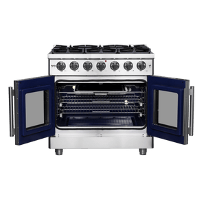 Forno Massimo Gas Range 36" Freestanding French Door FFSGS6439-36