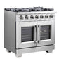 Forno Capriasca Gas Range 36" Freestanding French Door FFSGS6460-36