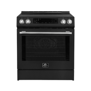 FORNO 30” Induction range with LED touch Control in Black color FFSIN0905-30BLK