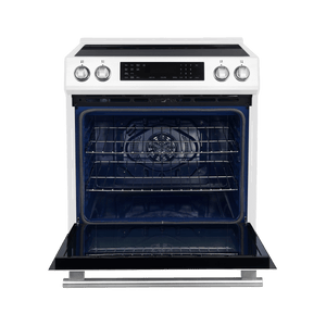 FORNO 30” Induction range with LED touch Control in white color FFSIN0905-30WHT