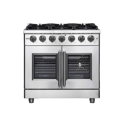 Forno Massimo Gas Range 36" Freestanding French Door FFSGS6439-36