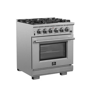 Forno Capriasca Gas Range 30" Freestanding FFSGS6260-30