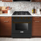 Hallman Bold Series 30" Dual Fuel Freestanding Range in Matte Graphite with Bronze Trim SKU HBRDF30BZMG