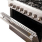 Forno Galiano Dual Fuel Range 36" in Stainless Steel 6 Italian Burners, FFSGS6156-36