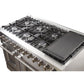 Forno Galiano Dual Fuel Range 48" in Stainless Steel with 8 Italian Burners, FFSGS6156-48