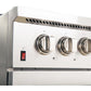 Forno Galiano Dual Fuel Range 48" in Stainless Steel with 8 Italian Burners, FFSGS6156-48