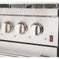 Forno Galiano Dual Fuel Range 48" in Stainless Steel with 8 Italian Burners, FFSGS6156-48