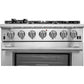 Forno Capriasca Pro Series Gas Range 36" in Stainless Steel 6 Italian Burners, FFSGS6260-36