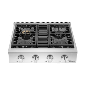 Empava Pro-style 30 in. Slide-in Gas Cooktop EMPV-30GC30