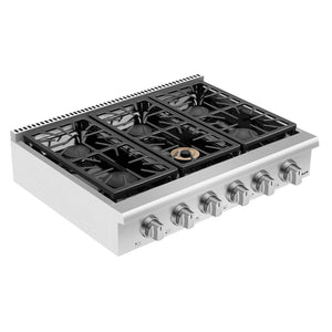 Empava Pro-style 36 In. Slide-in Gas Cooktops EMPV-36GC31