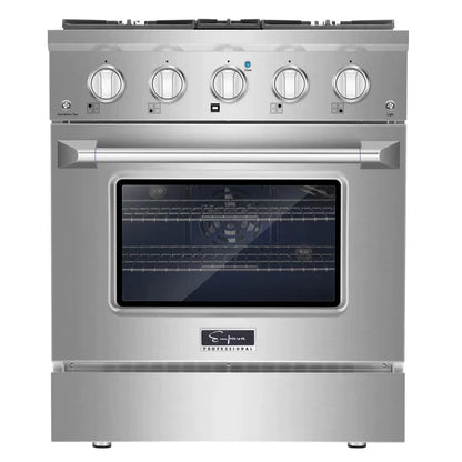 Empava Natural Gas Range with 4 Burners, 30" Slide-In, Single Oven, 4.2 cu.ft, EMPV-30GR07