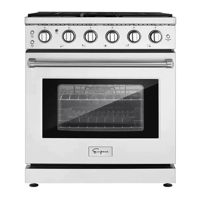 Empava Natural Gas Range with 5 Burners, 30" Freestanding, Single Oven, 4.5 cu.ft, EMPV-30GR10