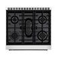 Empava Natural Gas Range with 5 Burners, 30" Freestanding, Single Oven, 4.5 cu.ft, EMPV-30GR10