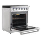 Empava Natural Gas Range with 5 Burners, 30" Freestanding, Single Oven, 4.5 cu.ft, EMPV-30GR10