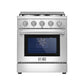 Empava Natural Gas Range with 4 Burners, 30" Slide-In, Single Oven, 4.2 cu. ft., EMPV-30GR03