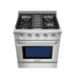 Empava Natural Gas Range with 4 Burners, 30" Slide-In, Single Oven, 4.2 cu. ft., EMPV-30GR03