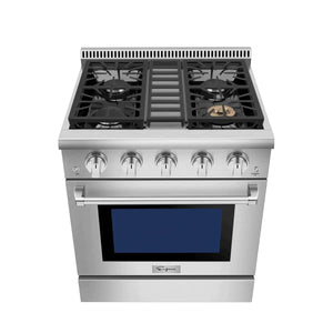 Empava Natural Gas Range with 4 Burners, 30" Slide-In, Single Oven, 4.2 cu. ft., EMPV-30GR03