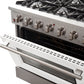 Forno Galiano Professional Gas Range 36 Inch Freestanding in White, FFSGS6244-36WHT