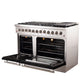 Forno Professional Dual Fuel Range 48 Inch Freestanding in Black, FFSGS6156-48BLK