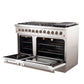 Forno Professional Dual Fuel Range 48 Inch Freestanding in White, FFSGS6156-48WHT