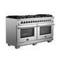 Forno Capriasca Titanium Pro Series Dual Fuel Range, 60" Freestanding FFSGS6187-60