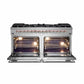 Forno Capriasca Titanium Pro Series Dual Fuel Range, 60" Freestanding FFSGS6187-60