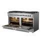 Forno Galiano Professional Dual Fuel Range 60" 8.64 cu. ft. Freestanding in Stainless Steel, FFSGS6156-60