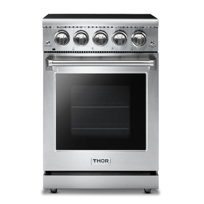 Thor Kitchen Professional Electric Range 24 in. in Stainless Steel, HRE2401