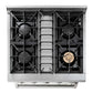 Thor Kitchen Professional Natural Gas Range in Stainless Steel, 30 in. 4.2 cu. ft. HRG3080U