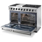 Thor Kitchen 48 in. 6.8 cu. ft. Double Oven Natural Gas Range in Stainless Steel - LRG4807U