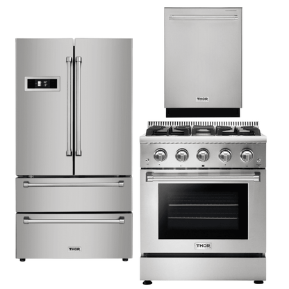 Thor Kitchen 3 Piece Appliance Package, AP-HRG3080U-2