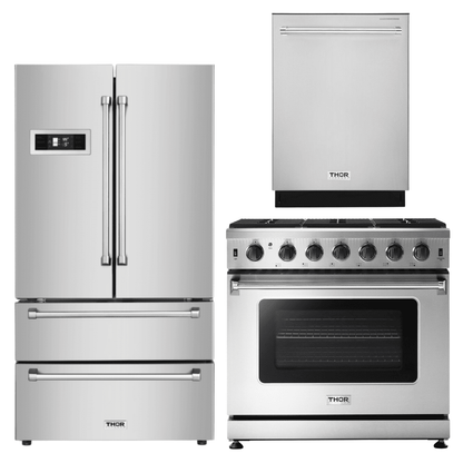 Thor Kitchen 3 Piece Appliance Package, AP-LRG3601ULP-2