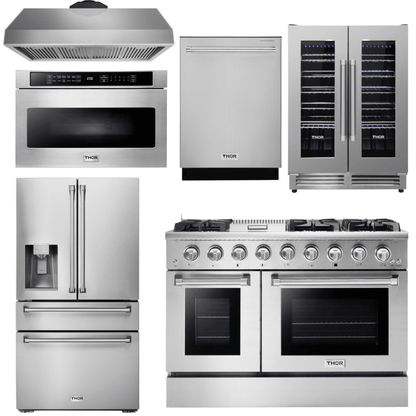 Thor Kitchen 6 Piece Professional Appliance Package, AP-HRG4808U-14