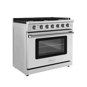 Empava Natural Gas Range with 6 Burners,  36" Slide-In, Single Oven, 6 cu.ft, EMPV-36GR11