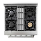 Thor Kitchen 30 in. Dual Fuel Range in Stainless Steel, HRD3088ULP