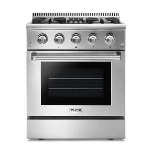 Thor Kitchen 30 in. Dual Fuel Range in Stainless Steel, HRD3088ULP