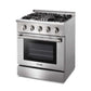 Thor Kitchen Dual Fuel Range 30" in Stainless Steel, HRD3088U